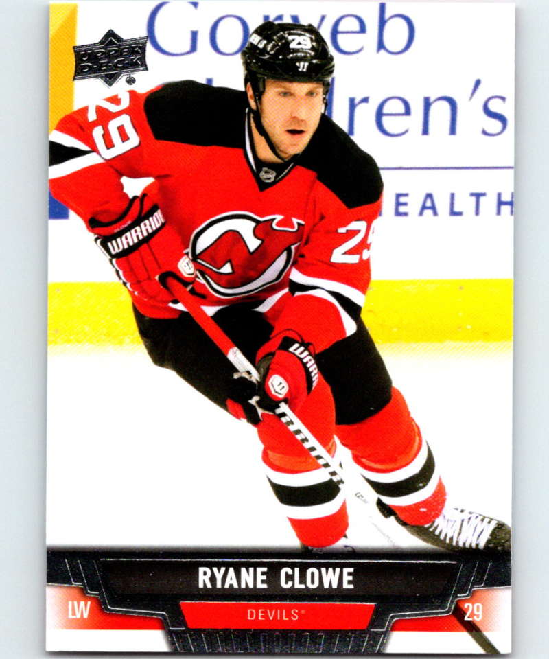 2013-14 Upper Deck #420 Ryane Clowe NJ Devils NHL Hockey Image 1