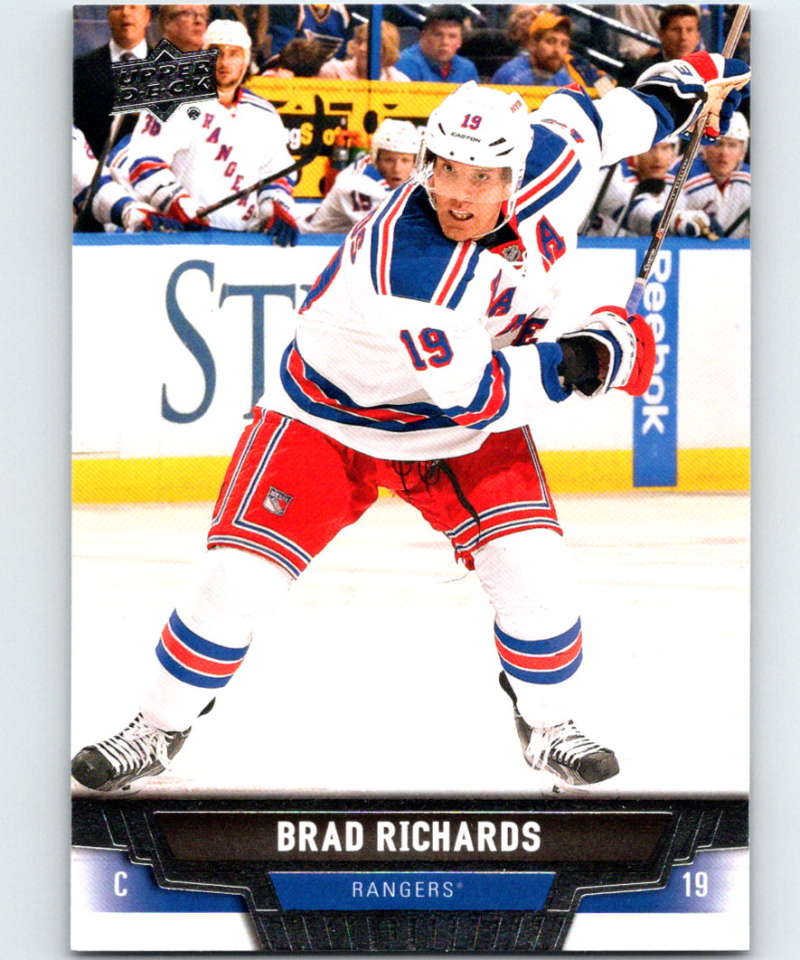 2013-14 Upper Deck #423 Brad Richards NY Rangers NHL Hockey
