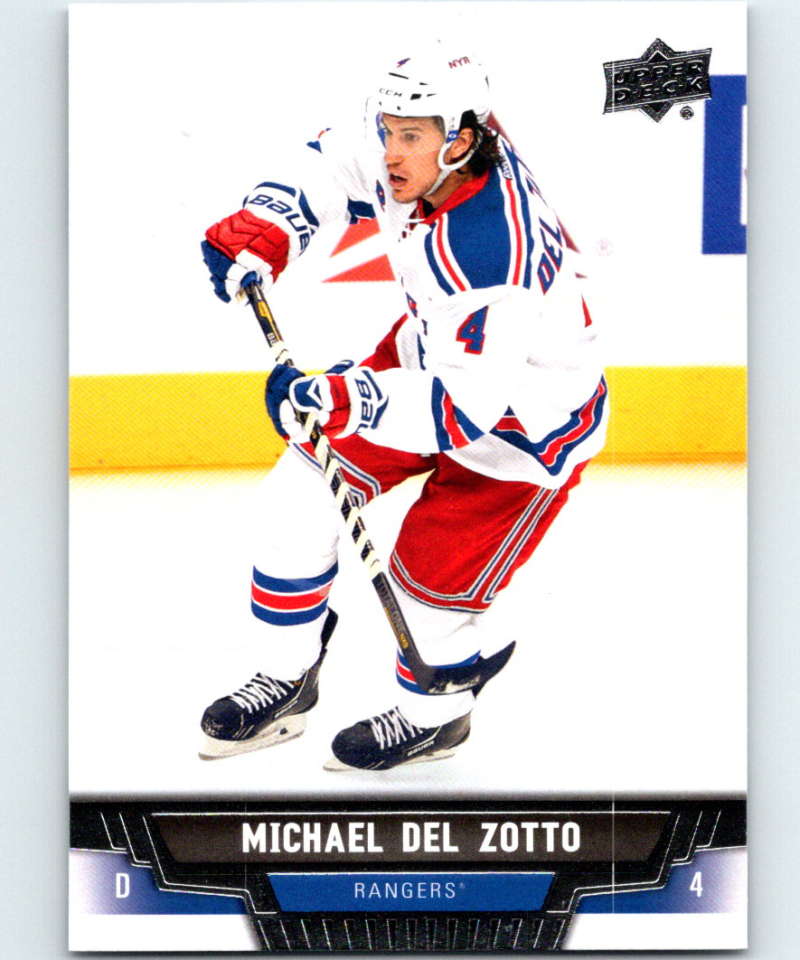 2013-14 Upper Deck #425 Michael Del Zotto NY Rangers NHL Hockey Image 1