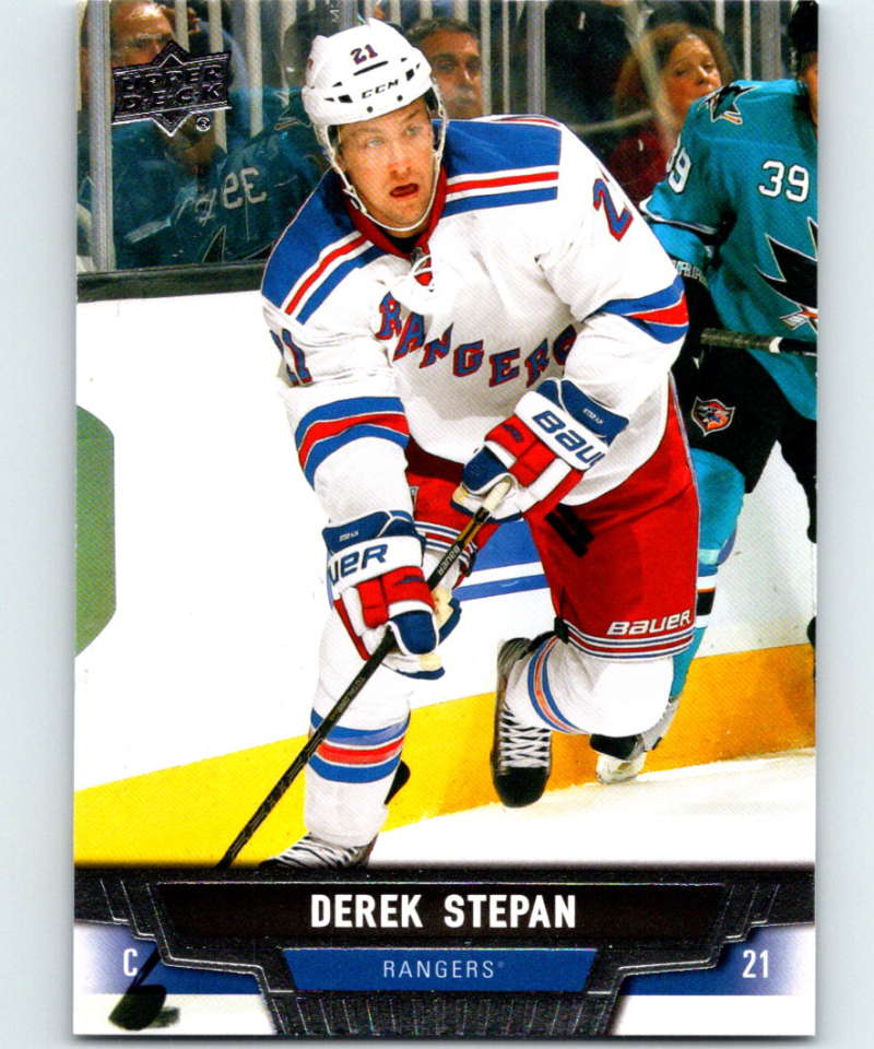 2013-14 Upper Deck #426 Derek Stepan NY Rangers NHL Hockey Image 1
