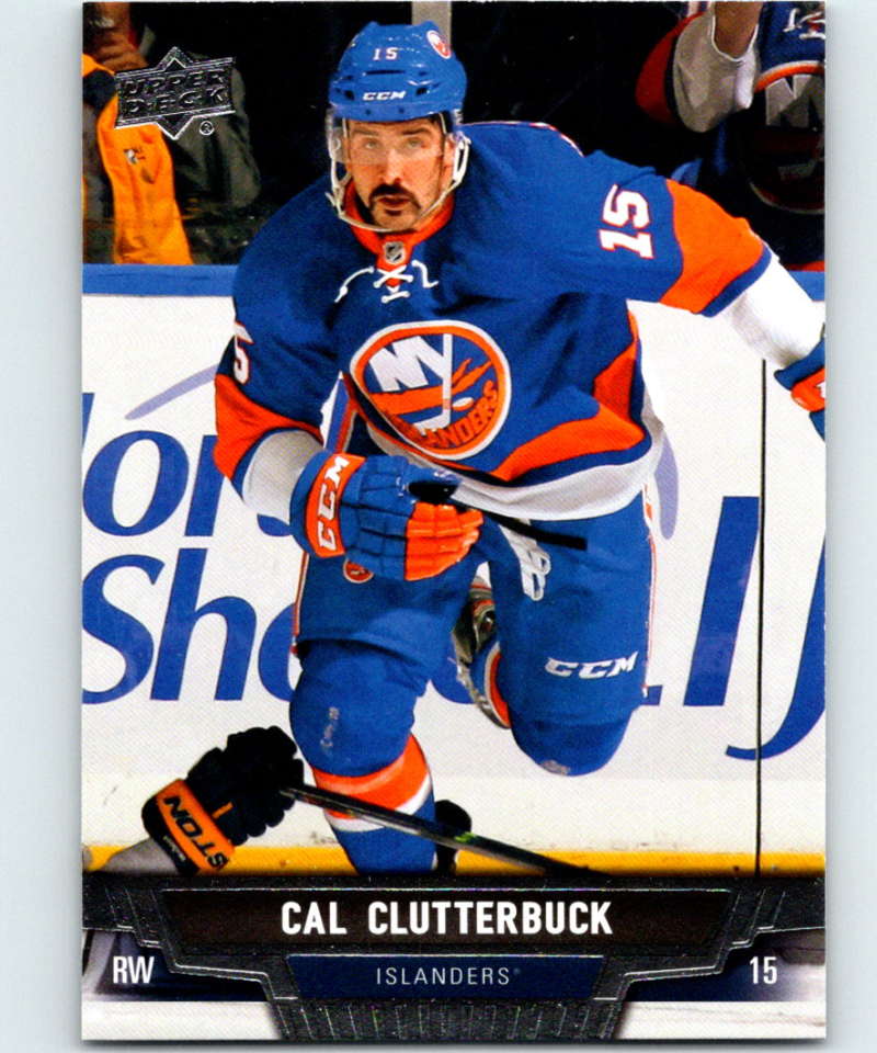 2013-14 Upper Deck #428 Cal Clutterbuck NY Islanders NHL Hockey Image 1
