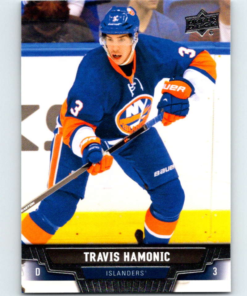 2013-14 Upper Deck #430 Travis Hamonic NY Islanders NHL Hockey Image 1
