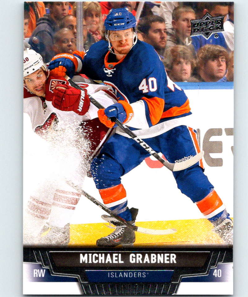 2013-14 Upper Deck #431 Michael Grabner NY Islanders NHL Hockey Image 1