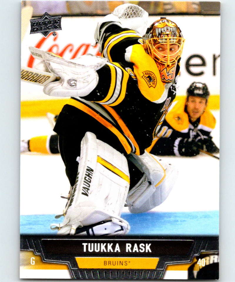 2013-14 Upper Deck #444 Tuukka Rask Bruins NHL Hockey Image 1