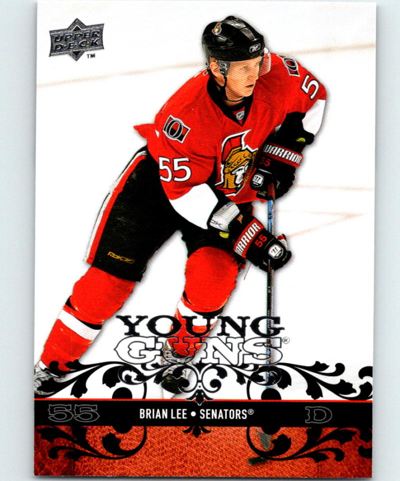 2008-09 Upper Deck #231 Brian Lee YG Hockey NHL RC Rookie 04042 Image 1