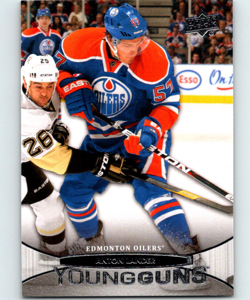 2011-12 Upper Deck #215 Anton Lander Young Guns Hockey NHL RC Rookie 04056 Image 1