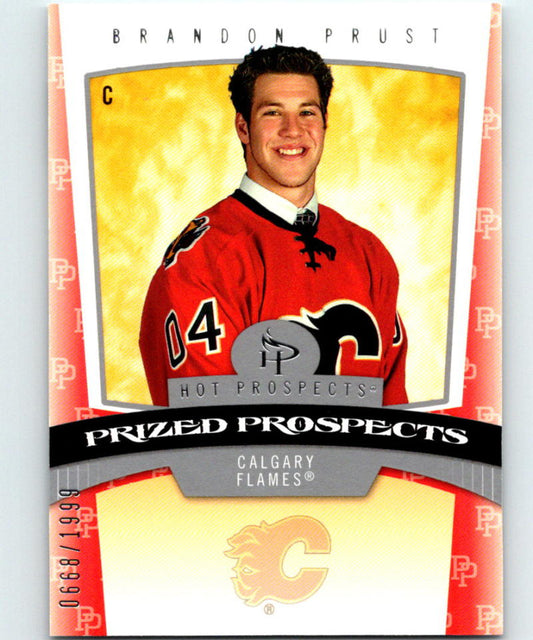 2006-07 Fleer Hot Prospects #151 Brandon Prust Hockey NHL 668/1999 RC 04110 Image 1