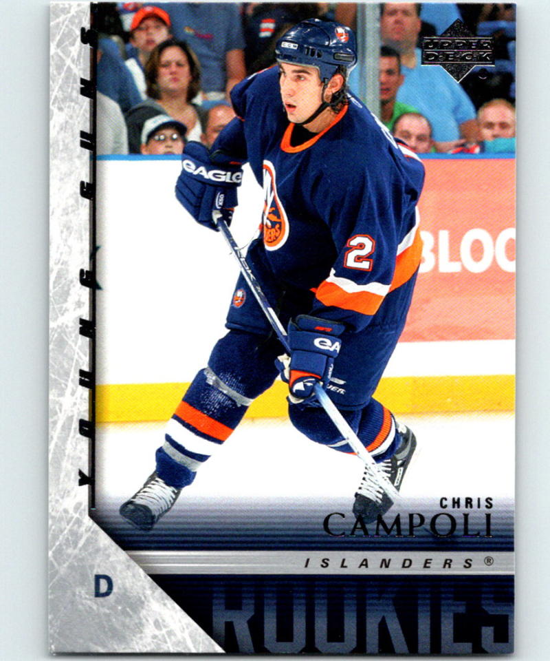 2005-06 Upper Deck #214 Chris Campoli Young Guns NHL RC Rookie 04120 Image 1