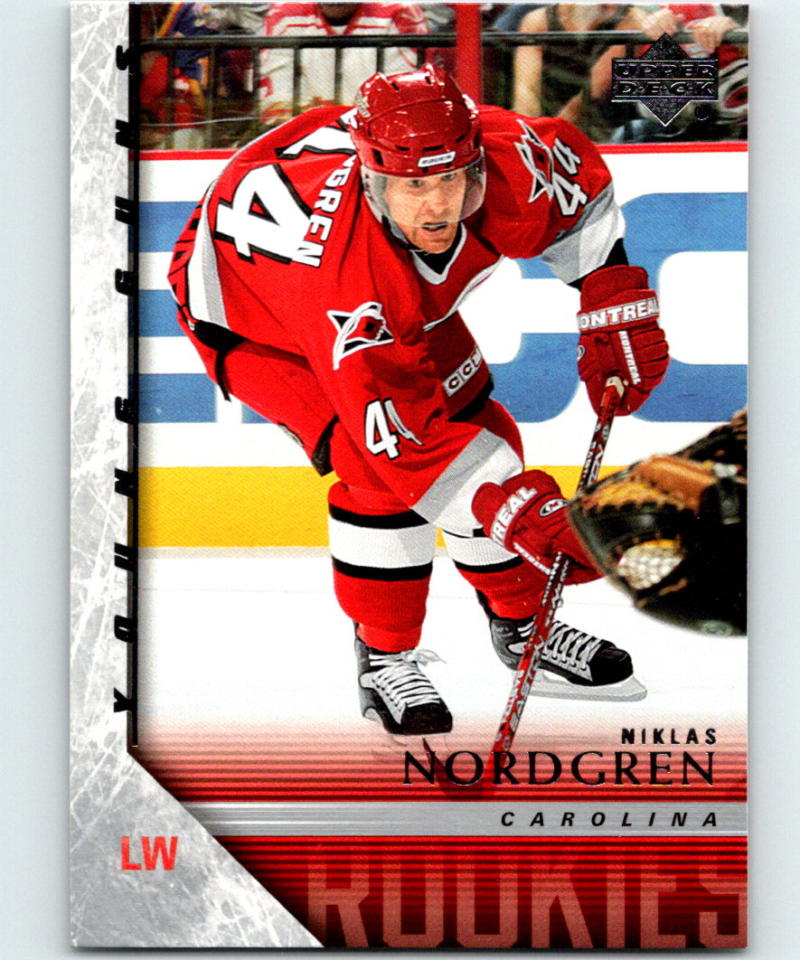 2005-06 Upper Deck #223 Niklas Nordgren Young Guns NHL RC Rookie 04126 Image 1