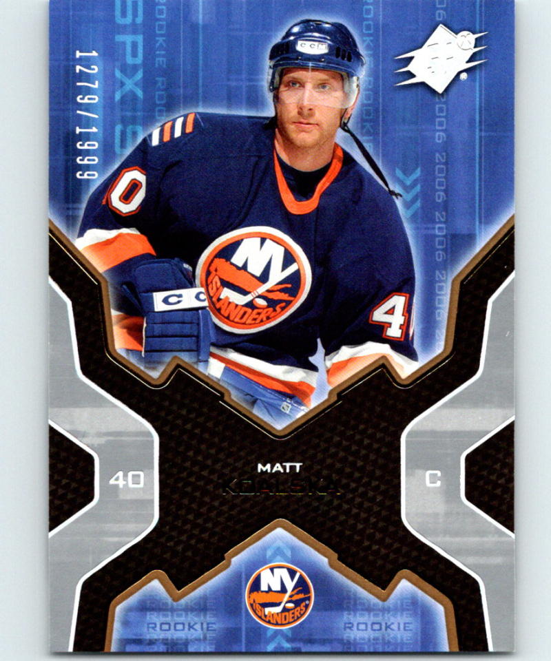 2006-07 SPx #198 Matt Koalska Hockey NHL RC Rookie 1279/1999 04139 Image 1