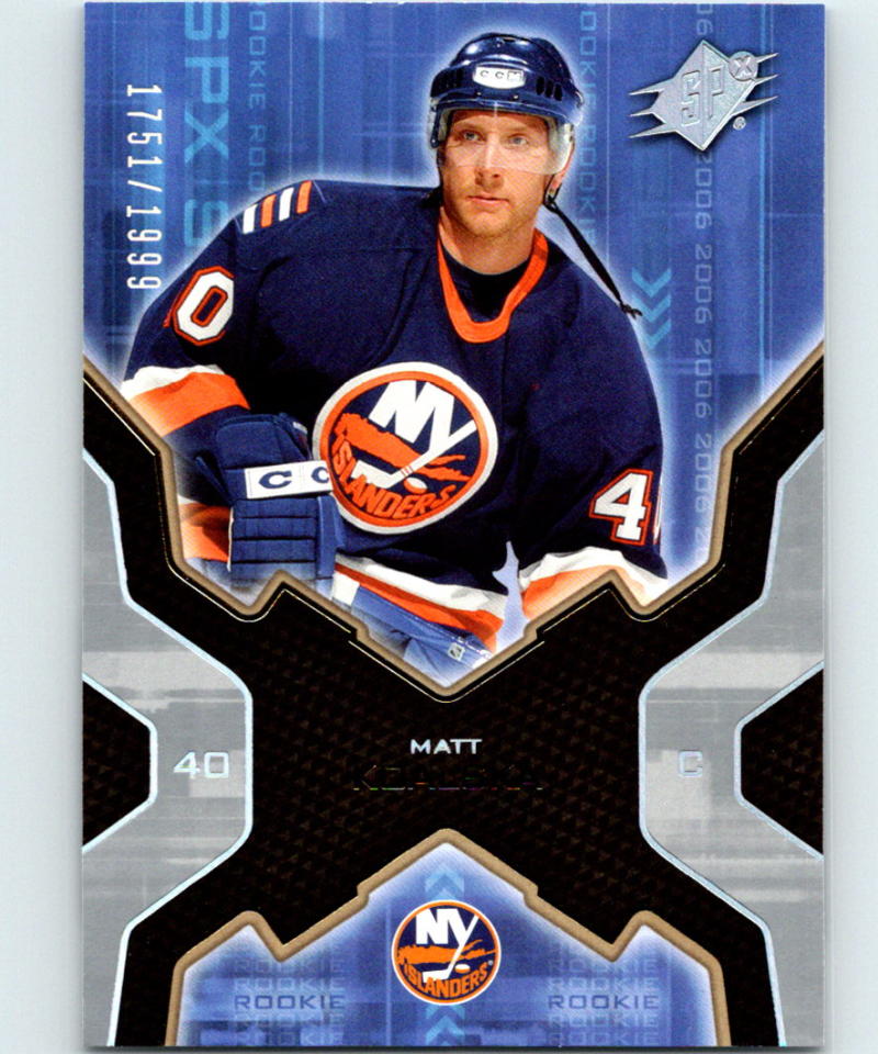 2006-07 SPx #198 Matt Koalska Hockey NHL RC Rookie 1751/1999 04140 Image 1