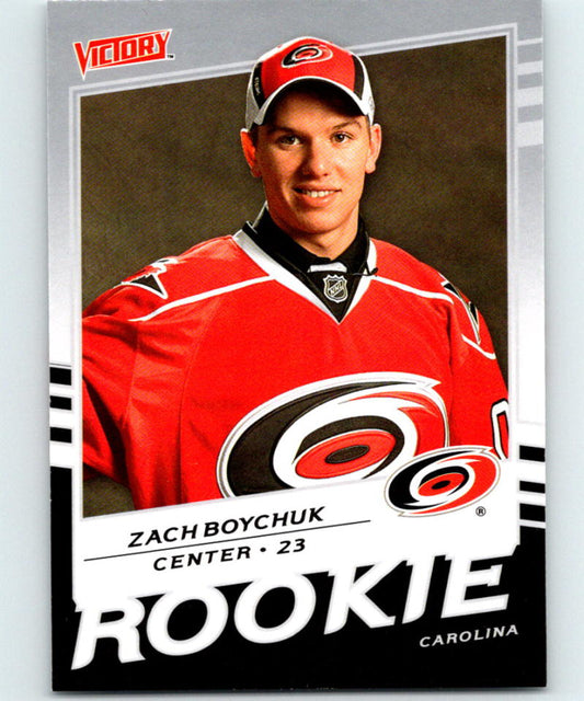 2008-09 Upper Deck Victory Black #321 Zach Boychuk RC Rookie Hockey NHL 04159 Image 1