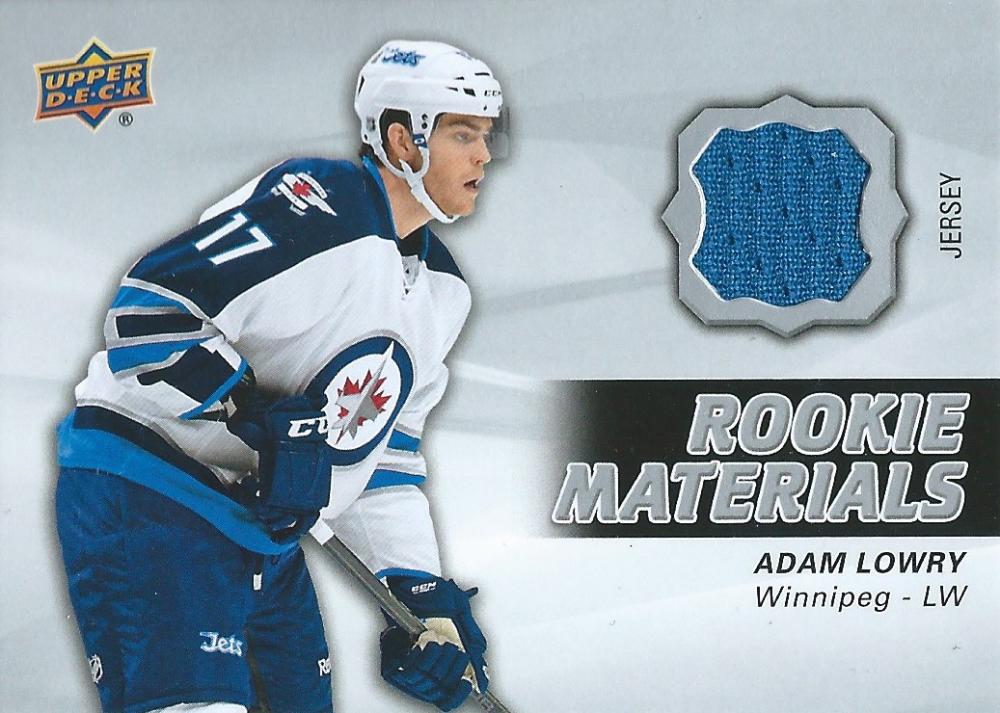 2014-15 Upper Deck Rookie Materials Adam Lowry NM-MT Hockey Jets 04179