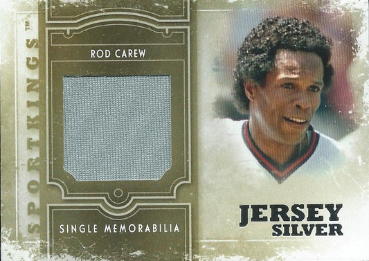 2012 Sportkings Single Silver Memorabilia ROD CAREW Game Jersey 04186 Image 1