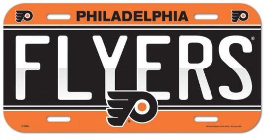 Philadelphia Flyers Durable Plastic Wincraft License Plate NHL 6"x12" Image 1