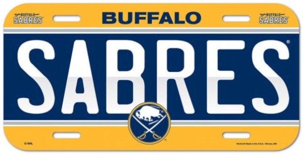 Buffalo Sabres Durable Plastic Wincraft License Plate NHL 6"x12" Image 1