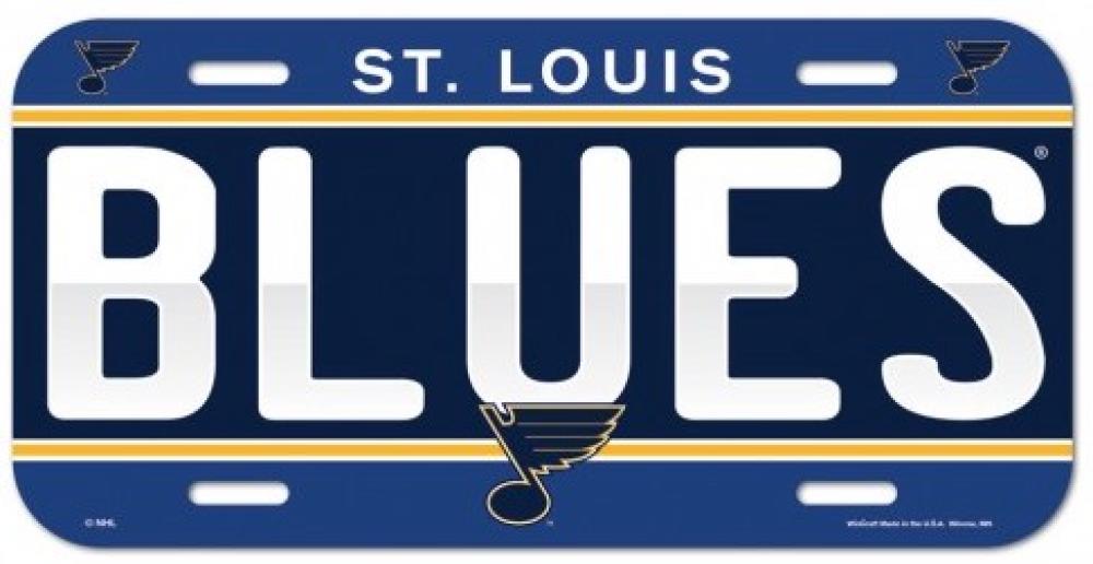 St. Louis Blues Durable Plastic Wincraft License Plate NHL 6"x12" Image 1