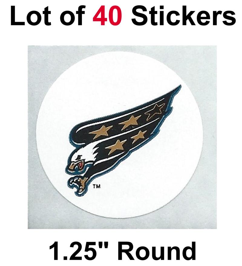 Washington Capitals Lot of 40 NHL Logo Stickers - 1.25" Round x 40 Image 1