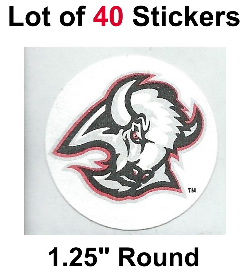 Buffalo Sabres Lot of 40 NHL Logo Stickers - 1.25" Round x 40 Image 1