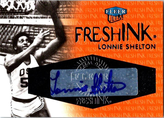 2012-13 Upper Deck Fleer Retro 99-00 Ultra Fresh Ink Lonnie Shelton Auto 04214 Image 1