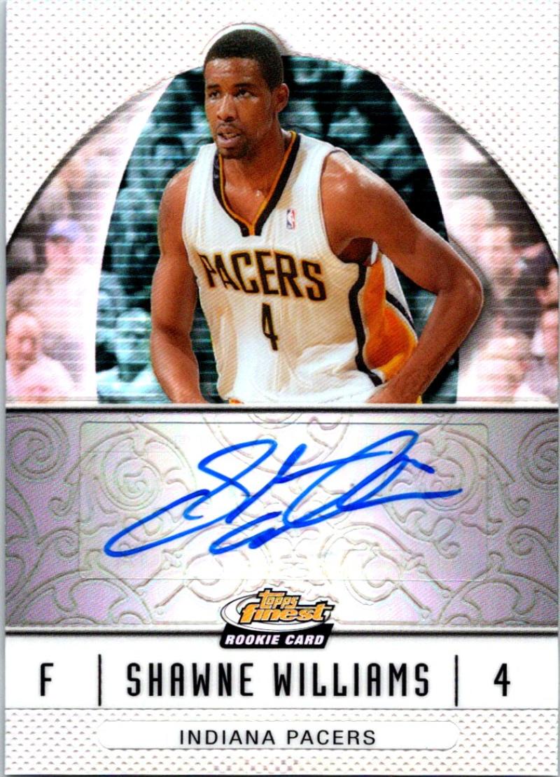 2007-08 Topps Finest Rookie Autographs Refractors Shawne Williams 04216 Image 1