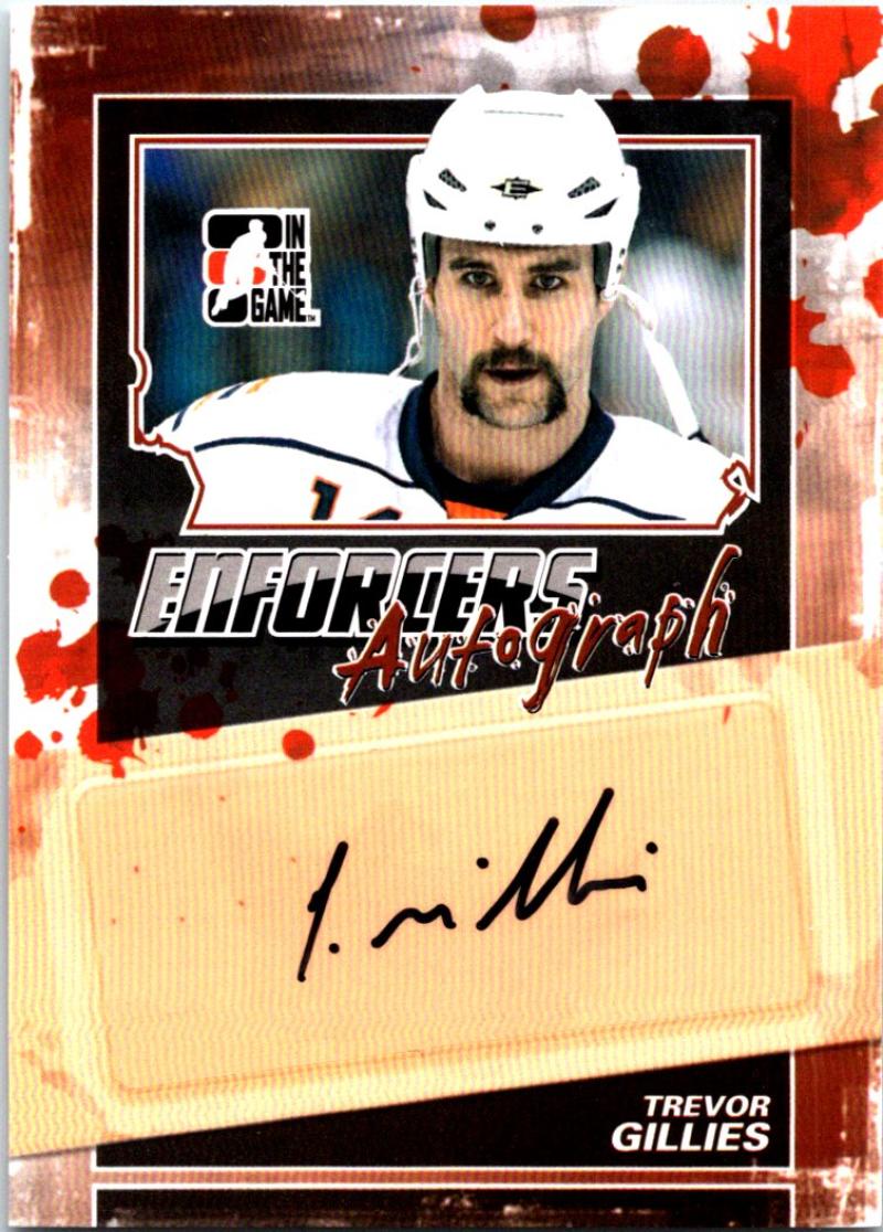 2011-12 ITG Enforcers Autographs #ATG Trevor Gillies Auto NHL 04229