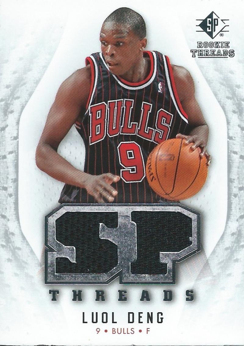 2008-09 SP Rookie Threads SP Threads Luol Deng NM-MT NBA Jersey Bulls 04240 Image 1