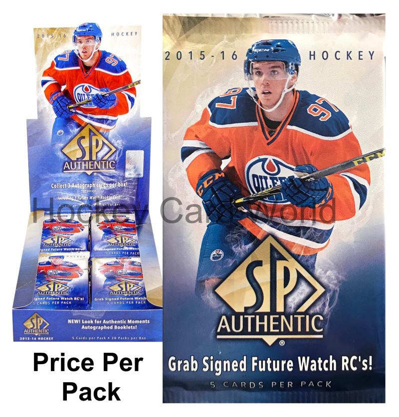 2015-16 SP Authentic Hobby PACK - Connor McDavid, Eichel Auto Rookies