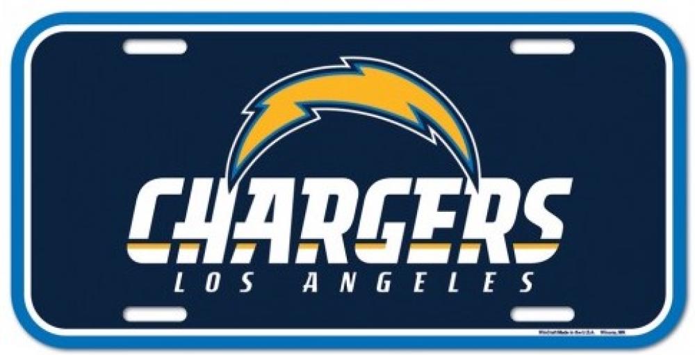 Los Angeles Chargers Durable Plastic Wincraft License Plate NHL 6"x12"