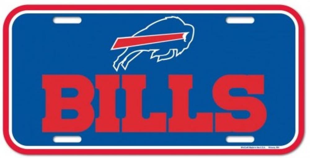 Buffalo Bills Durable Plastic Wincraft License Plate NFL 6"x12"
