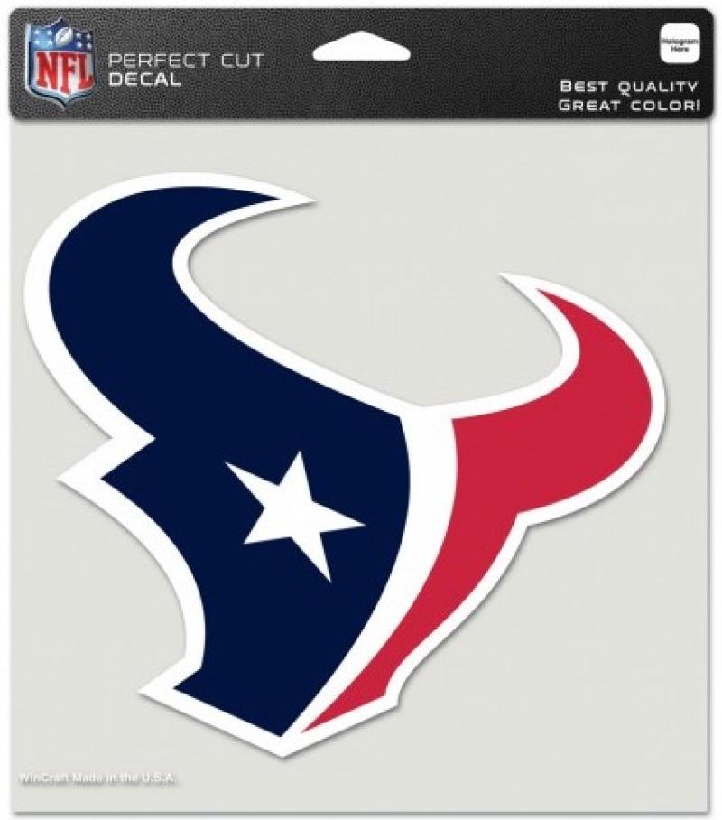 Houston Texans Perfect Cut 8"x8" Large Licensed NFL Decal Sticker
