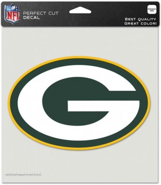 Green Bay Packers Perfect Cut 8"x8" Large Licensed NFL Decal Sticker Image 1