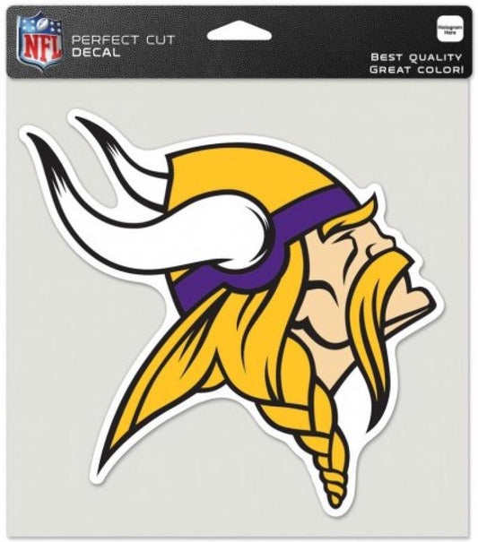 Minnesota Vikings Perfect Cut 8"x8" Large Licensed NFL Decal Sticker Image 1