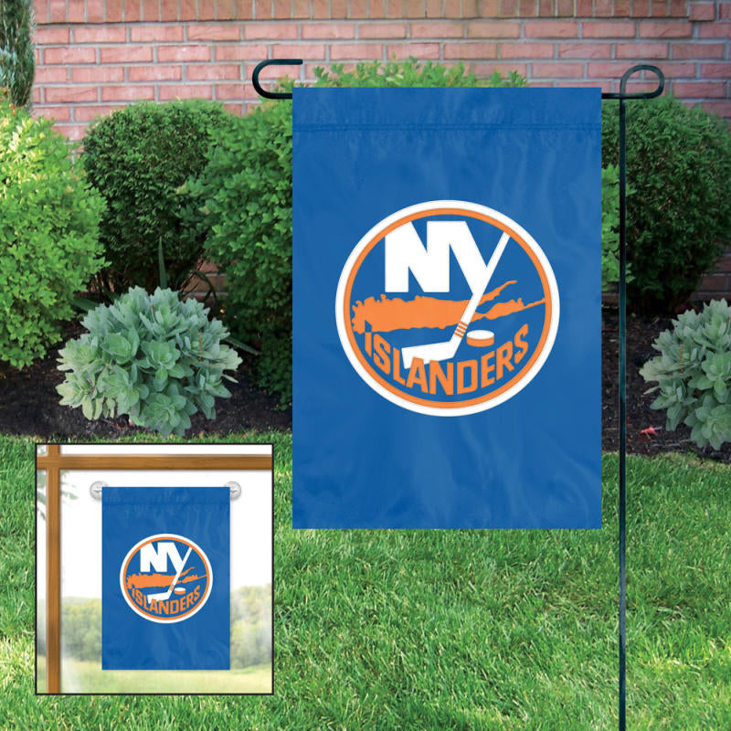 New York Islanders Embroidered Weather Resistant Nylon Mini Flag 15" x 10.5" Image 1