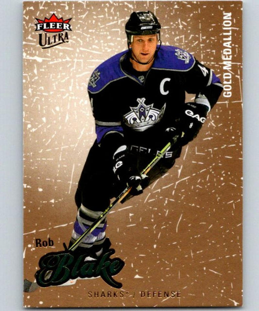 2008-09 Ultra Gold Medallion #186 Rob Blake NM-MT Hockey NHL Sharks 04284 Image 1