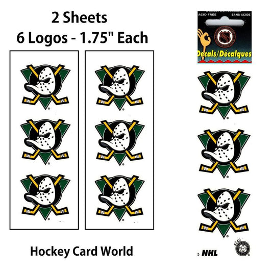 Anaheim Ducks 1.75" Logo Stickers Decal (Pack of 2 Sheets)