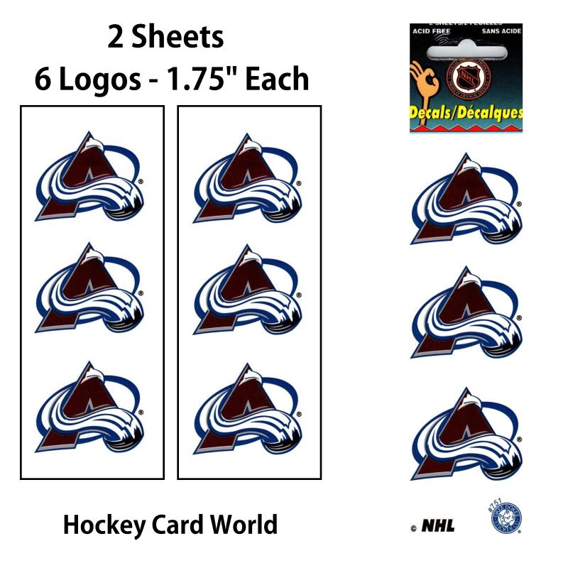 Colorado Avalanche 1.75" Logo Stickers Decal (Pack of 2 Sheets)