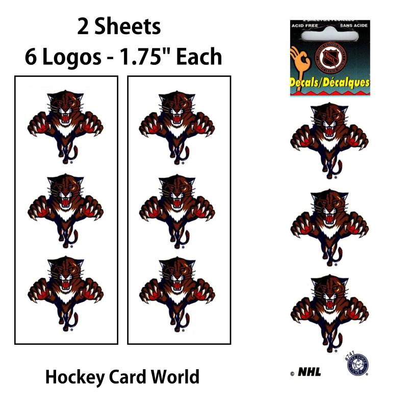 Florida Panthers 1.75" Logo Stickers Decal (Pack of 2 Sheets)
