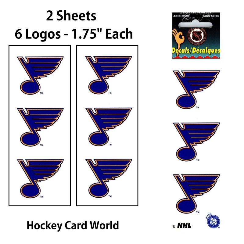 St. Louis Blues 1.75" Logo Stickers Decal (Pack of 2 Sheets)