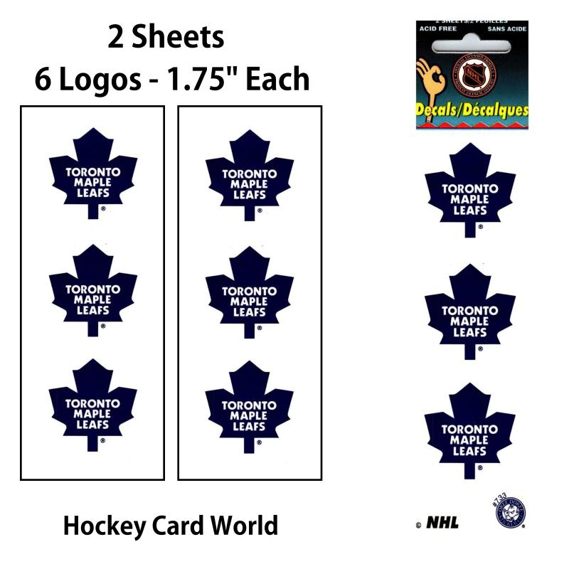 Toronto Maple Leafs 1.75" Logo Stickers Decal (Pack of 2 Sheets)