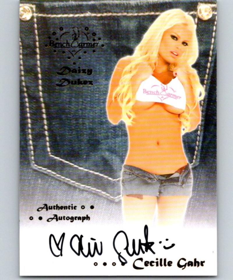 (HCW) 2011 Bench Warmer Daizy Dukez Cecille Gahr Autograph 04293