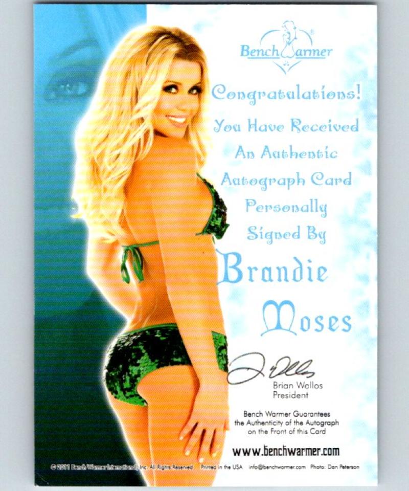 (HCW) 2011 Bench Warmer Happy Holidays Brandie Moses Autograph 04301