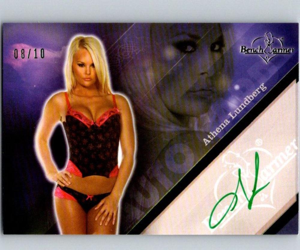 (HCW) 2013 Bench Warmer Hobby Athena Lundberg 8/10 Short Print Autograph 04313