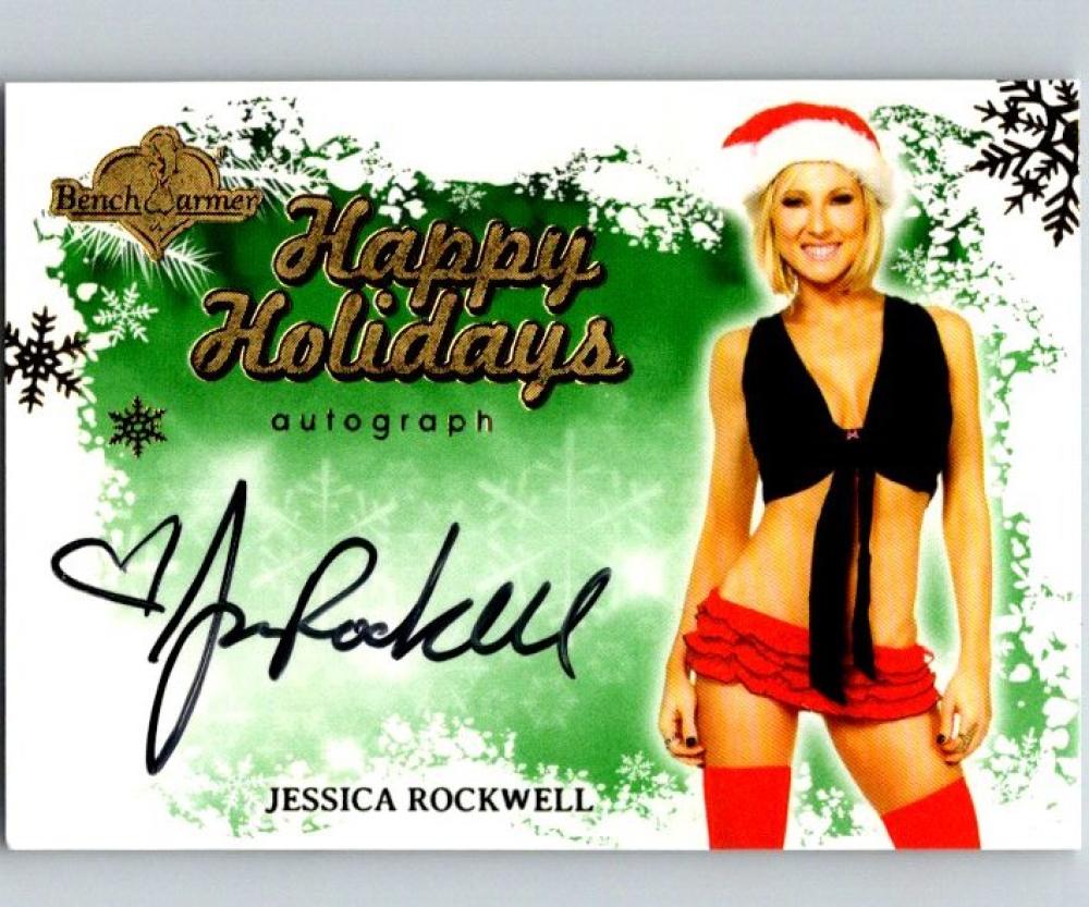 (HCW) 2014 Bench Warmer Happy Holidays Jessica Rockwell Autograph 04314