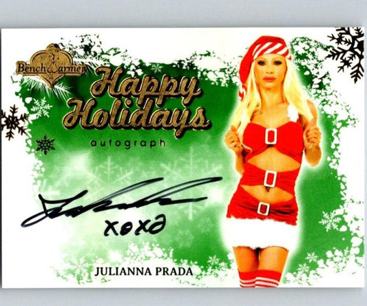 (HCW) 2014 Bench Warmer Happy Holidays Julianna Prada Autograph 04315