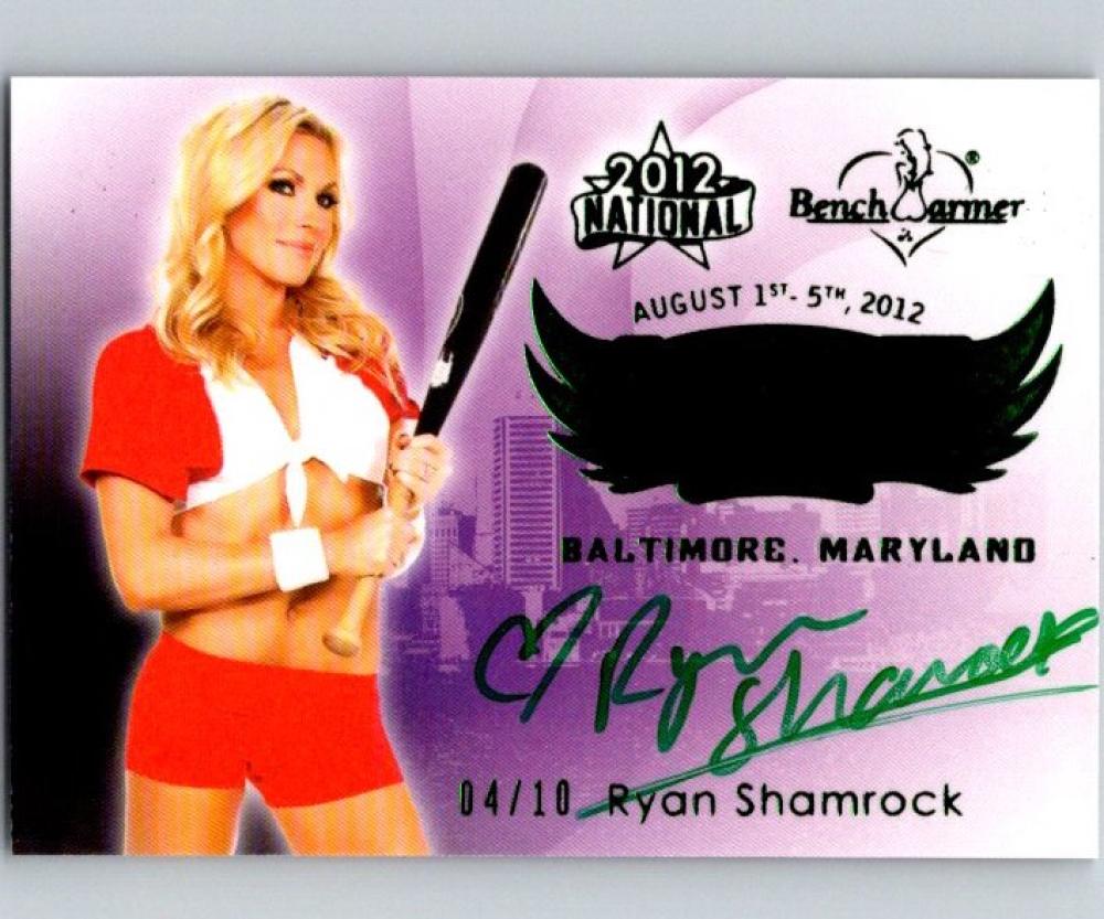 (HCW) 2012 Bench Warmer Charm City National Ryan Shamrock 4/10 Autograph 04316 Image 1