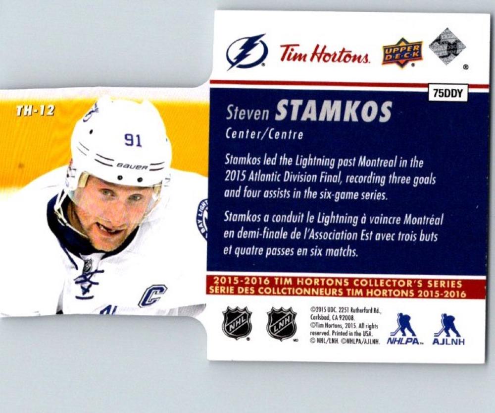 2015-16 Upper Deck Tim Hortons Die Cuts Steven Stamkos Hockey NHL 04331 Image 2