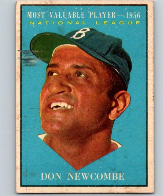 1961 Topps #483 Don Newcombe Baseball MLB Dodgers Vintage 04362