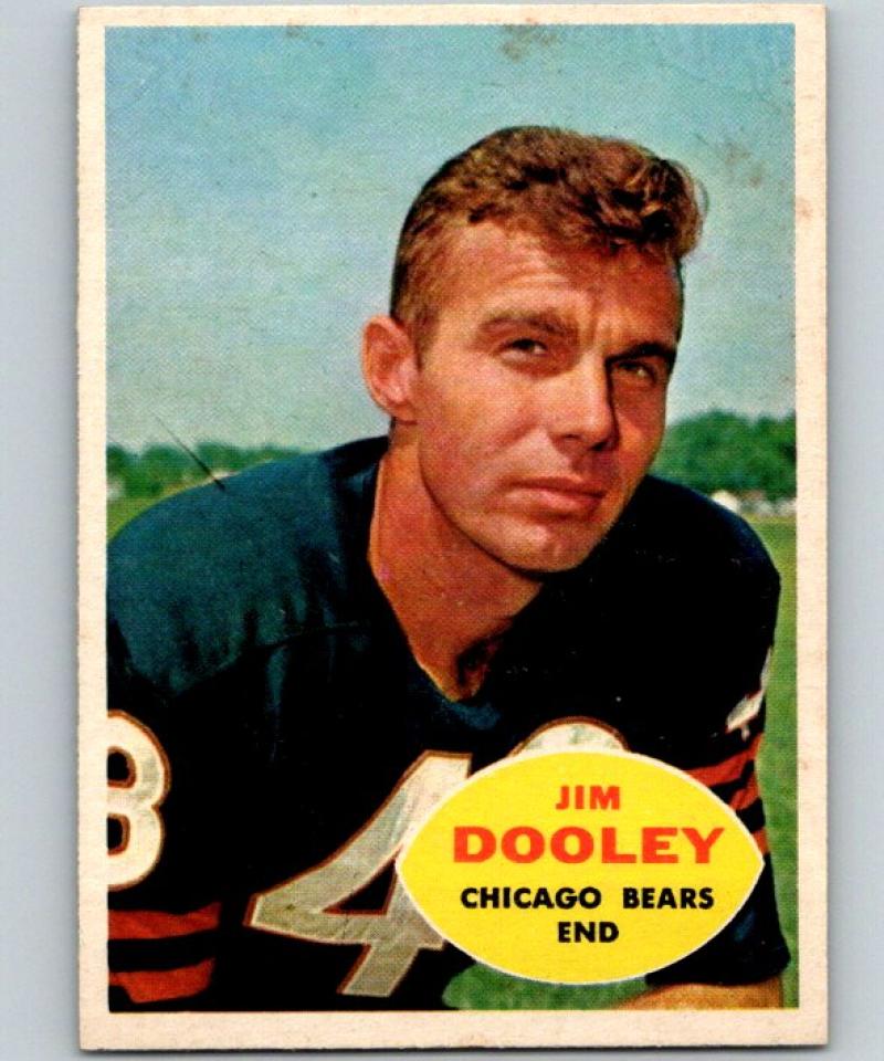 1960 Topps #15 Jim Dooley NM Near Mint Football NFL Bears Vintage 04365 Image 1