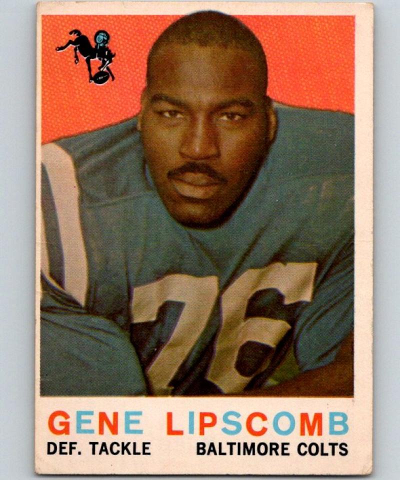 1959 Topps #36 Gene Lipscomb Football NFL RC Rookie Colts Vintage 04367